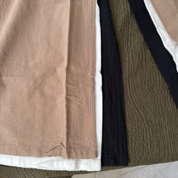 SHEIN EZwear Summer Outfit Drawstring Waist Wide Leg Pants 2/XS Set of 3 - Picture 10 of 13